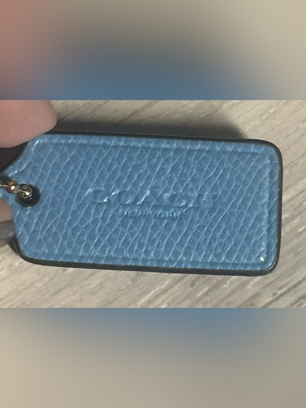 COACH East/West Pop Cornflower Blue Leather Crossbody Bag - Picture 7 of 15